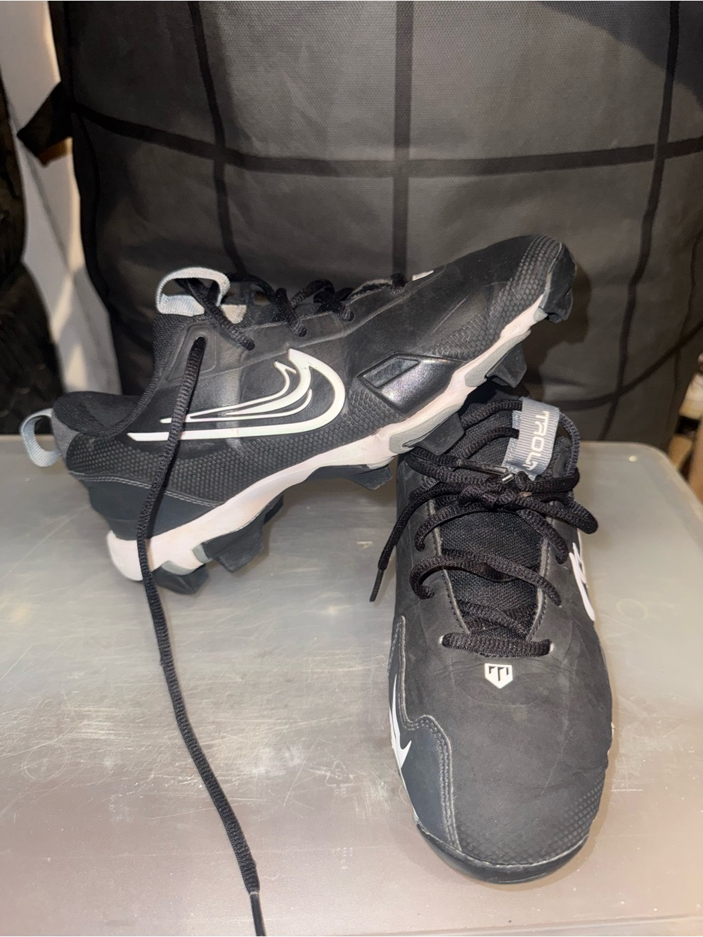 Nike Black and White Kids Cleats